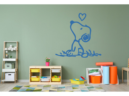 Vinil Decorativo Snoopy Corazón Pegatinas Infantil