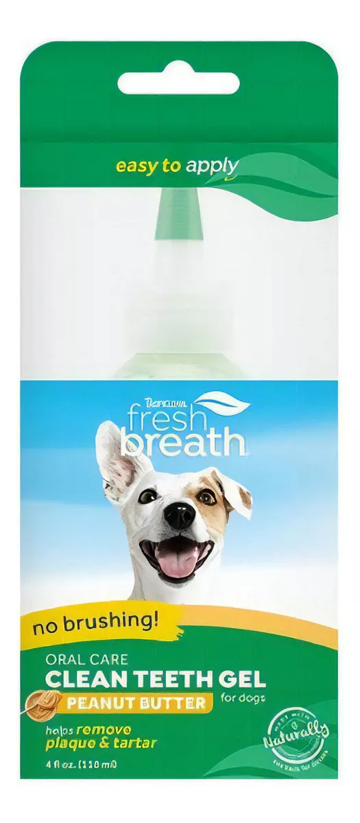 Segunda imagem para pesquisa de tropiclean fresh breath clean teeth gel