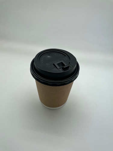 Imagen 8 de 10 de Vaso Café Polipapel Doble Capa Con Tapa 240 Cc/8 Oz - 100u.