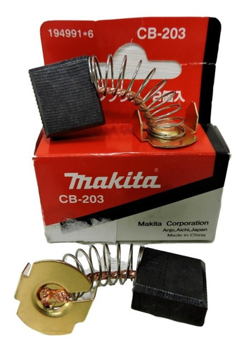 Carbones Makita Cb-203 Para Cortadora Metales Makita 2414nb