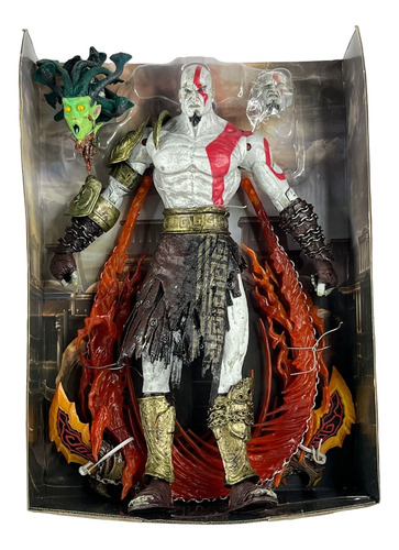 Figura Kratos Cabeza De Medusa 30cm / God Of War 