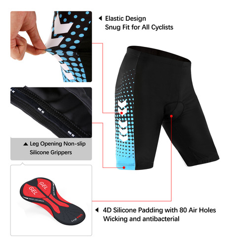Roupas De Ciclismo Para Homens, Conjunto De Roupas Curtas