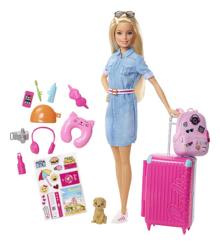 Barbie Dreamhouse Adventure Travel Doll Accesorios Pr