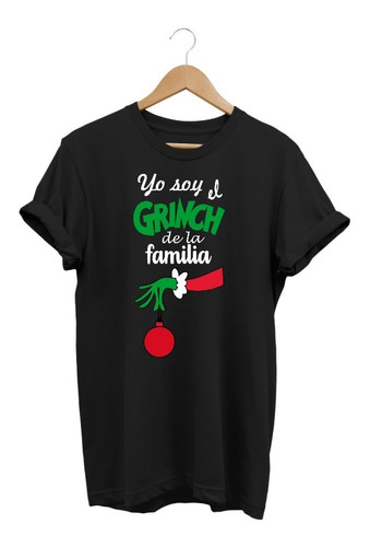 Playera Navideña Basica Yo Soy El Grinch De La Familia