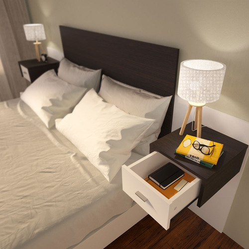 Respaldo de sommier Centro Estant RC6 de 2 plazas 228cm x 100cm wengue/blanco