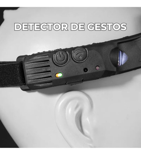 Lampara De Cabeza Led 12 Modos De Luz Recargable Con Sensor