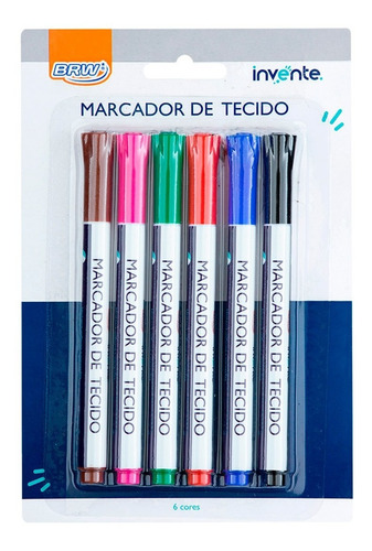 Marcador Para Ropa Fibron Para Telas Colores Permanente Brw