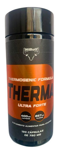 Termogênico Therma Ultra Forte 400mg Cafeina E 857mg Taurina