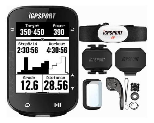 Gps Igpsport Bsc200 Kit Completo + Cinta Cardíaca + Sensores