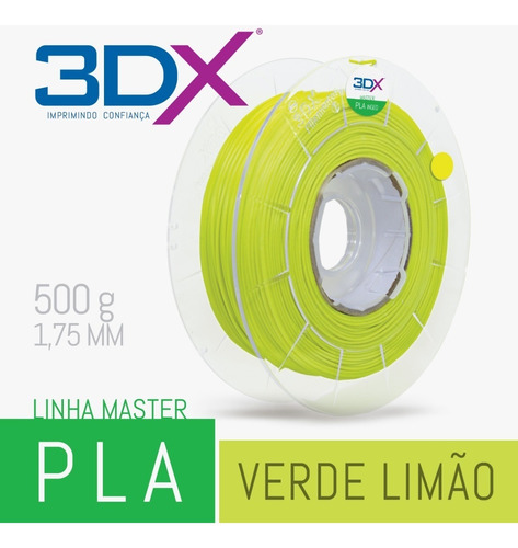 Filamento Pla 1,75 Mm | 500g | Verde Limão