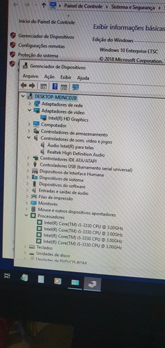 Cpu Core I5 3° Geração, 3.0ghz, Ssd 256gb, 6gb Ram Gab/gamer