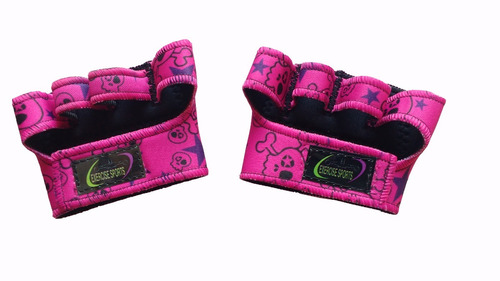 Luva Rosa Palmex Feminino Neoprene - Musculação - Academia