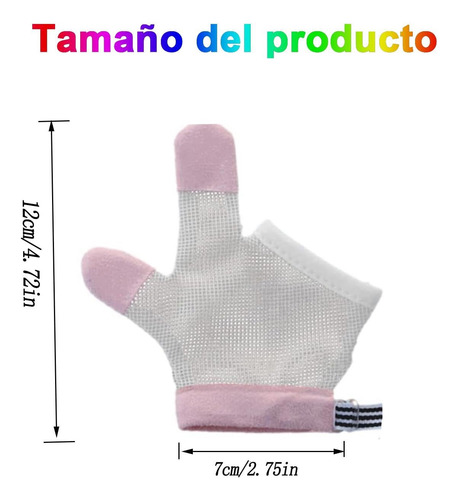 1 Par Protector De Succión De Dedos Resistentes Mordeduras