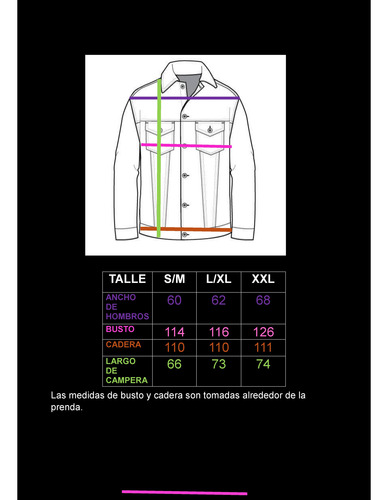 Campera De Jean Con Tachas Y Ojales Larga Oversize Custom