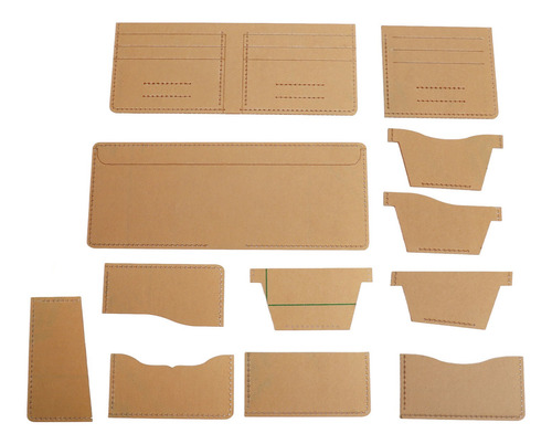 Plantilla De Piel Acrílica, 13 Unidades, Cartera Transparent