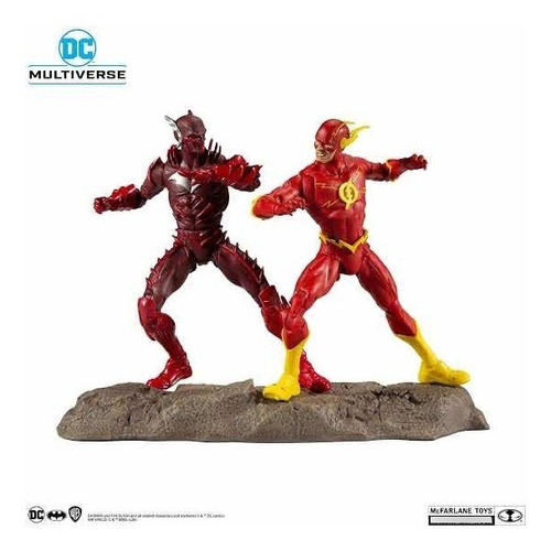 Dc Multiverse 2pk Figuras Flash Y Batman Earth 52 Mcfarlane