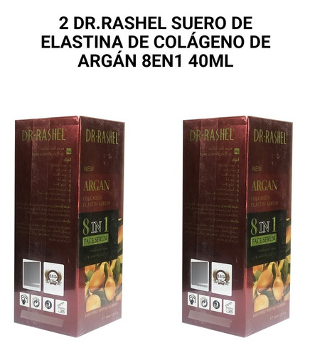 2 Dr.rashel Suero De Elastina De Colágeno De Argán 8en1 40ml