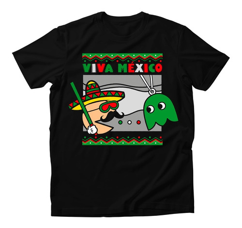 Playera Viva México Pacman 