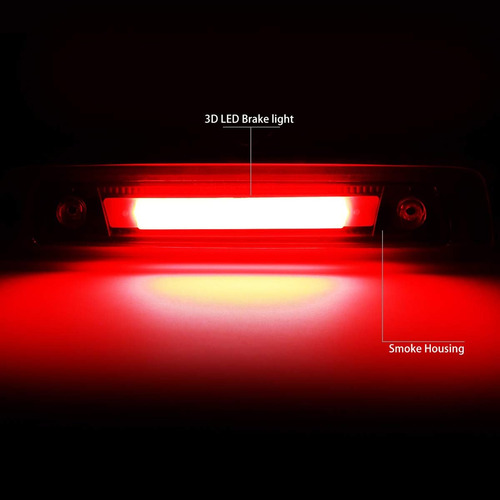 Dna Motoring 3bl-jcom06-3d-led-bk-sm - Luz De Freno Trasera