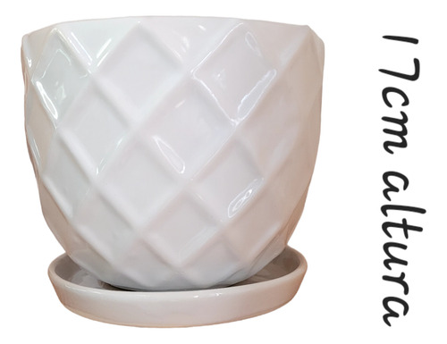 Maceta Modelo Diamante Con Plato
