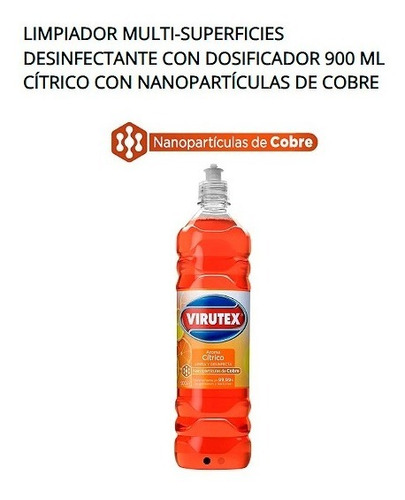Limpiador Desinfectante C/dosificador Citrico 900ml Virutex