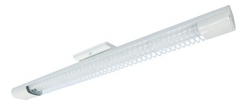 Luminária Aletada Led G-light T8 2x9,9w 6500k Aço Cor Branco