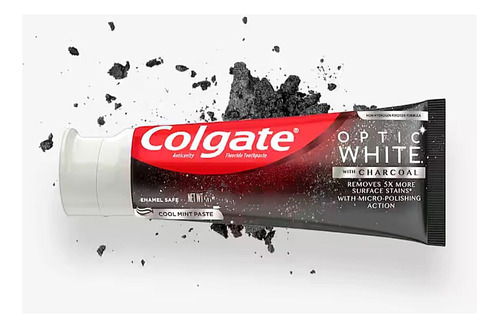 Colgate Optic White Pasta Dental Con Carbón Activado