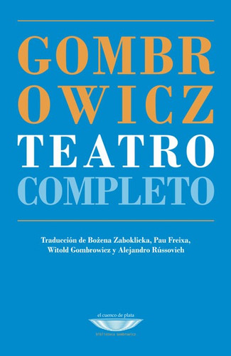 Teatro Completo - W. Gombrowicz - Witold Gombrowicz