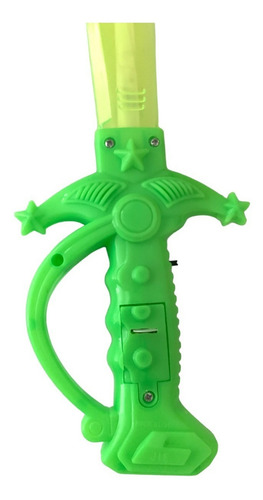 6 Pza De Espada Luminosa Chica Tiburón Luz Led Juguete Niños Color COMBINADO