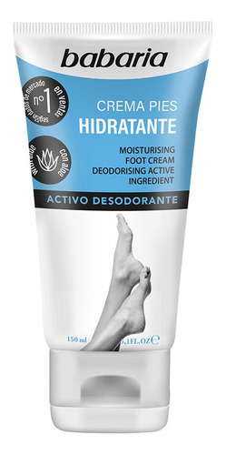 Crema De Pies Hidratante Activo Desodorante Babaria 150ml