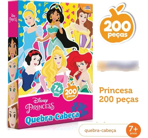 Quebra-cabeça Princesas 200pçs ref 1028