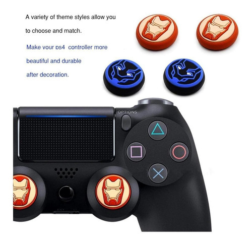 Borrachinha Grips Para Controle Analógico Ps4 Ps5 Xbox One S