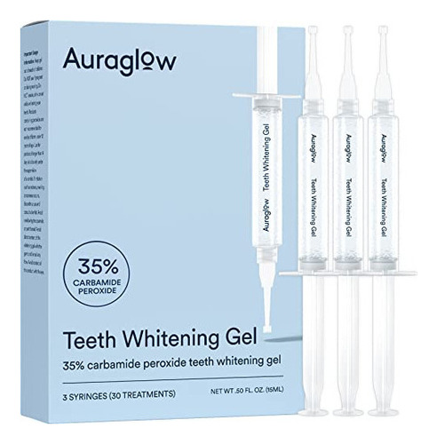 Blanqueador Dental Auraglow Paquete De Recambio De Jeringa D