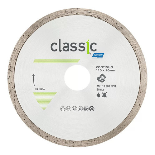 Disco Diamantado Continuo Classic 110x20mm 25und - Norton
