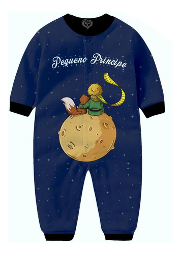 Macacão Pijama Pequeno Principe Infantil Criança Moletom