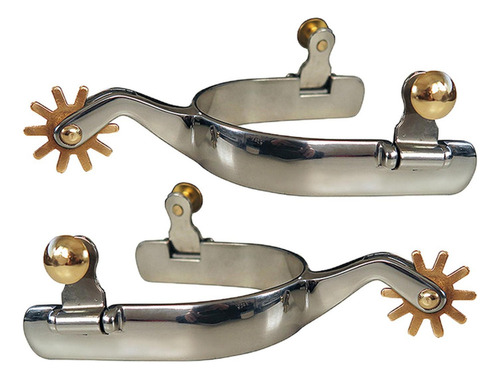 2x Espuelas De Caballo, Espuelas De Vaquero Mujer Plata ,