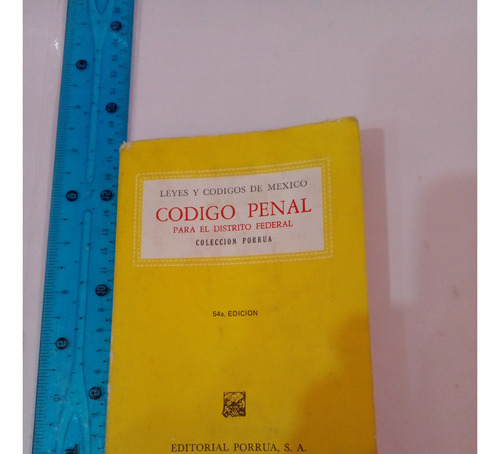 Codigo Penal Para El Distrito Federal Porrua (Usado)
