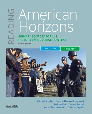 Libro Reading American Horizons: Primary Sources For U.s....