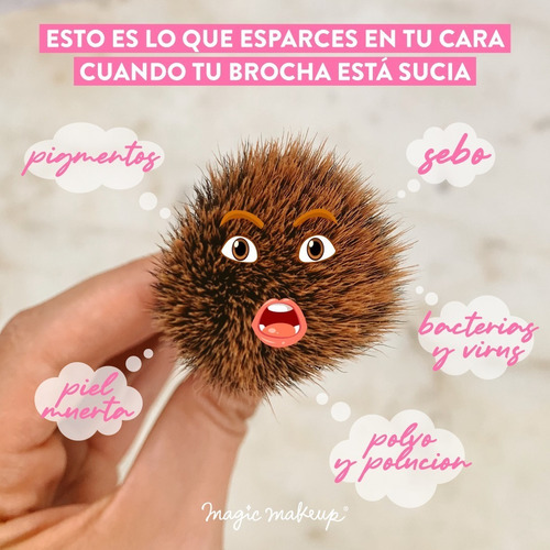 Imagen 8 de 10 de Pack Limpiador Instantáneo De Brochas - Oh! So Clean
