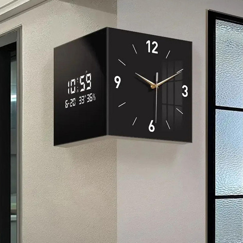 Reloj De Esquina Reloj De Pared De Doble Cara, 30 Cmx30cm