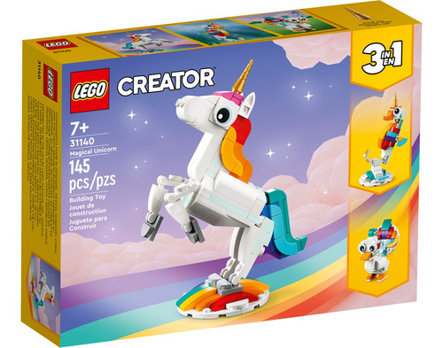 Lego Creator - Unicornio Mágico (31140) Cantidad de piezas 145