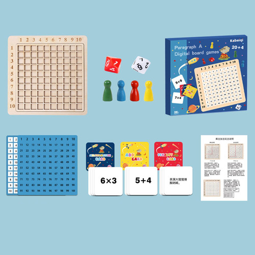 Juego De Mesa De Multiplicación Montessori De Estilo A
