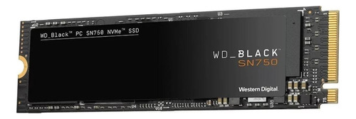 Disco sólido SSD interno Western Digital WD Black SN750 WDS100T3X0C 00SJG0 1TB negro