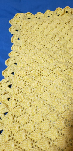 Imagen 4 de 4 de Colcha Para Bebe Tejido A Palito Modelo 6