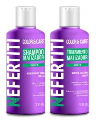 Shampoo Y Tratamiento Tonos Violetasnefertiti