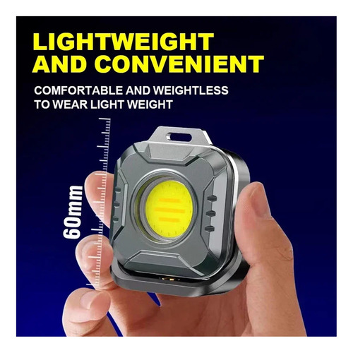 Luz De Trabajo Portátil Multifuncional, 500lm, 6 Modos De