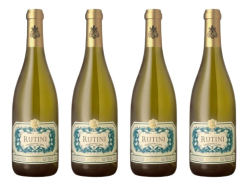 Vino Rutini Chardonnay Blanco 750 Cc X 4 Botellas