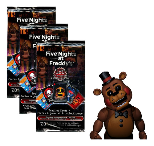 Cartas Fnaf - Five Nights At Freddy's X 25 Sobres. 