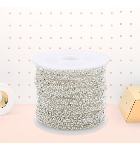 D 2 Uds 10m/rollo Cadena De Eslabones Collar Colgante Diy