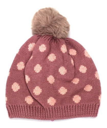 Gorro Lana Con Pompón Para Bebes Y Niñas De 2 A 4 Años